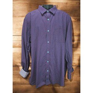 Johnston & Murphy Mens Geometric Print Dress Shirt XXL‎ NWOT